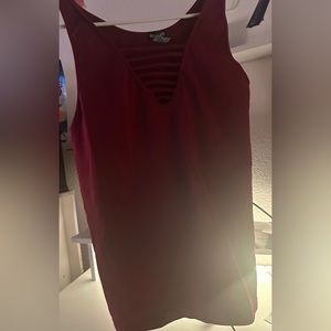 Soho Lady Maroon Plus Size Top